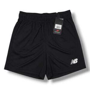 New Balance Youth Black Athletic Shorts - Size Medium, 100% Polyester, NWT